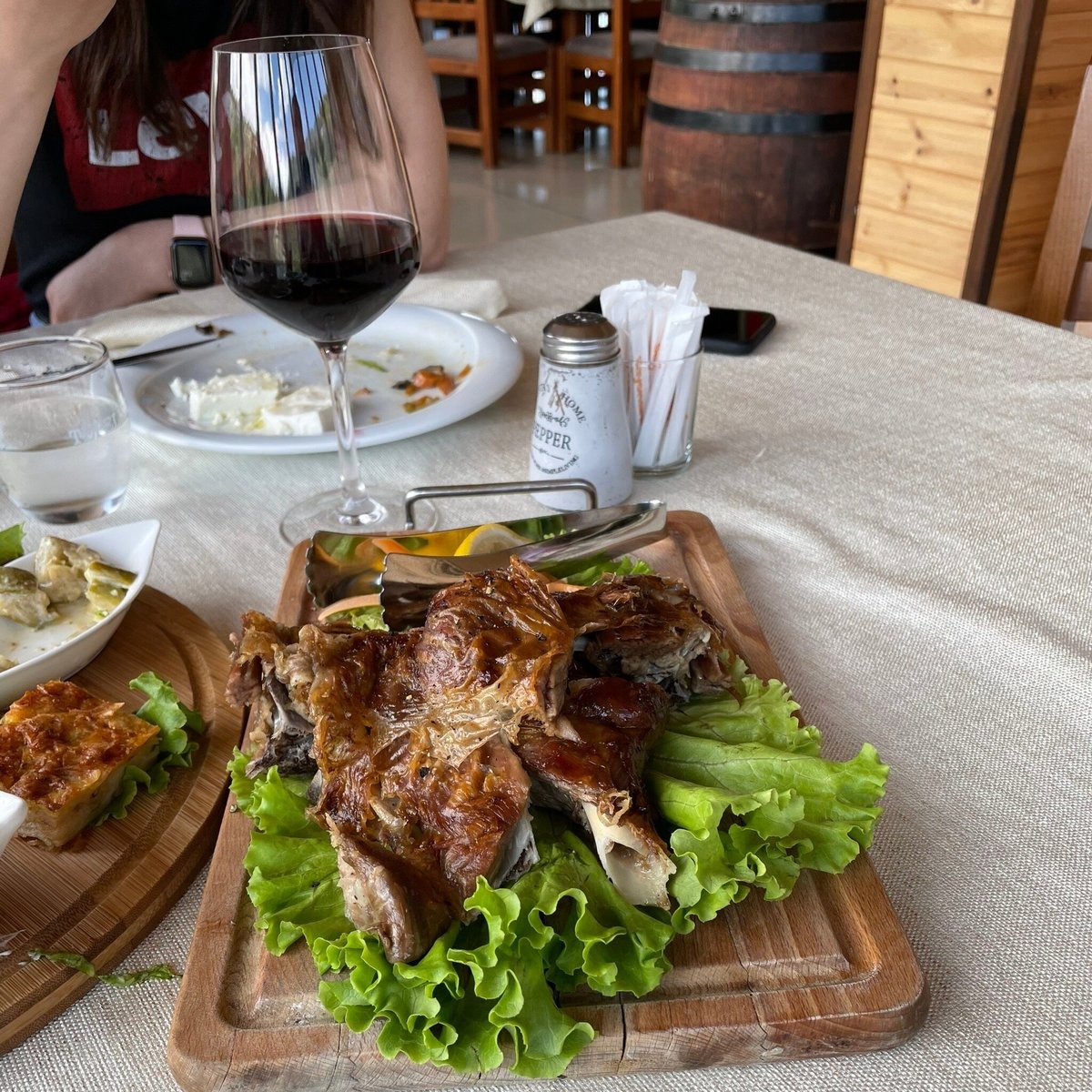 Grilled meat platter